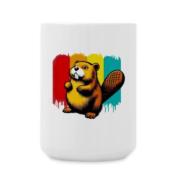 Beaver - Large Mug 440 ml - white - Front