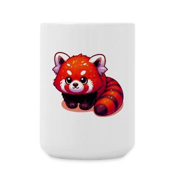 Kleiner Panda - Große Tasse 440 ml - Weiß - Vorne
