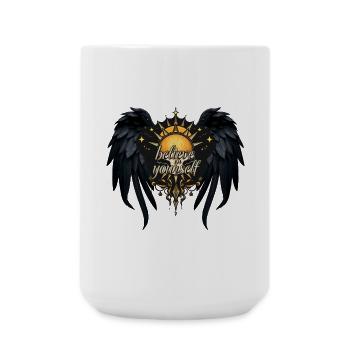 Believe in yourself, a letter - Large Mug 440 ml - white - Front