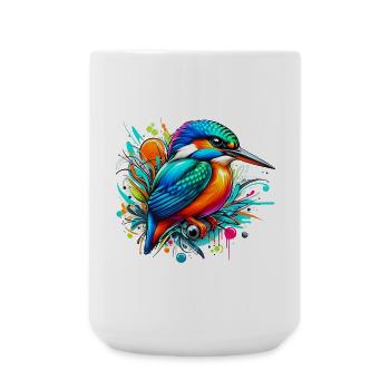 Martin-pêcheur - Grande tasse 440 ml - blanc - Devant
