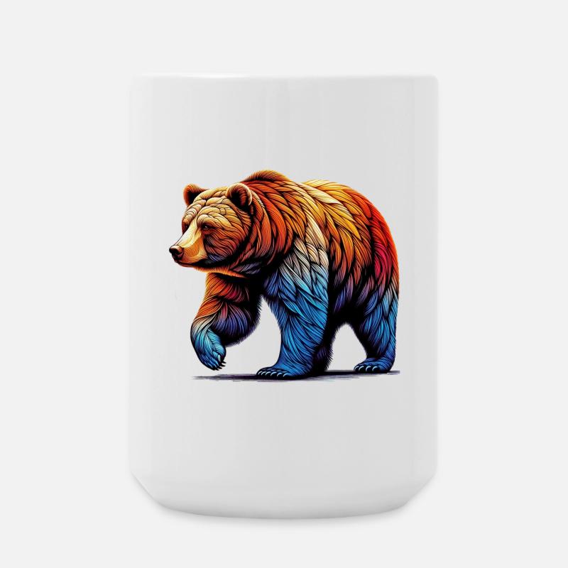 Bär - Große Tasse 440 ml - Weiß