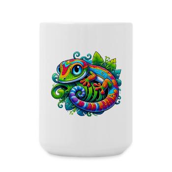 Gecko - Große Tasse 440 ml - Weiß - Vorne