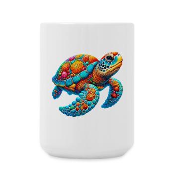 Tortue - Grande tasse 440 ml - blanc - Devant