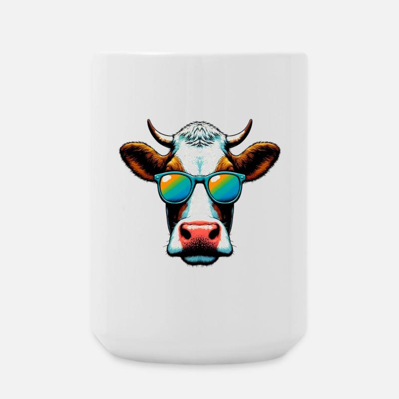 Kuh - Große Tasse 440 ml - Weiß