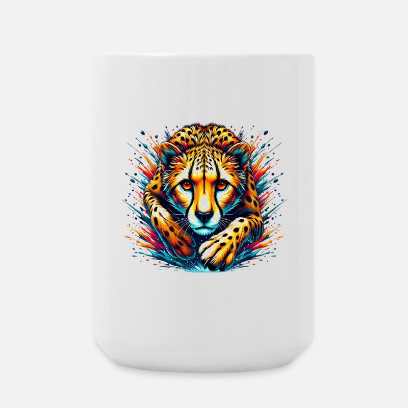 Gepard - Große Tasse 440 ml - Weiß