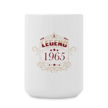 Légende de l’anniversaire vintage 1965 - Grande tasse 440 ml - blanc - Devant