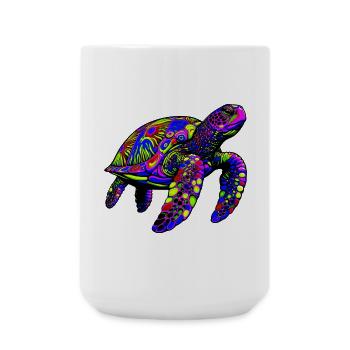 Sea turtle - Large Mug 440 ml - white - Front