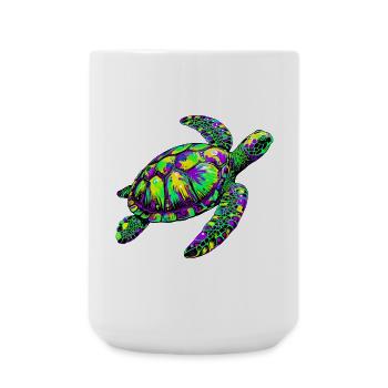 Sea turtle - Large Mug 440 ml - white - Front