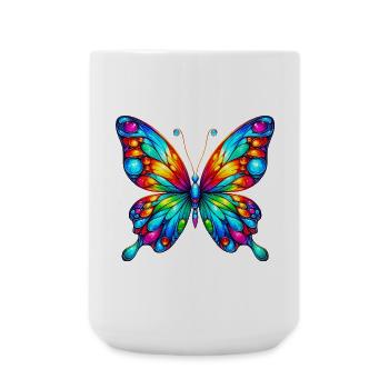 Butterfly - Large Mug 440 ml - white - Front