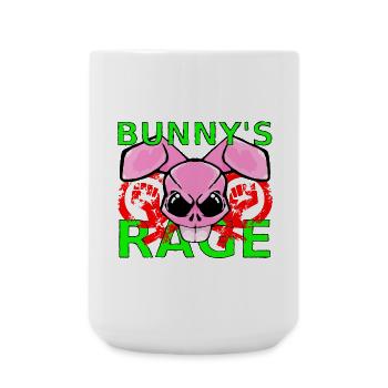 Raging Bunny - Large Mug 440 ml - white - Front