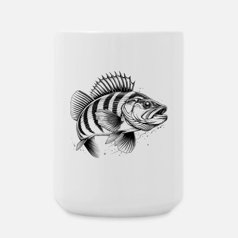 Perch - Large Mug 440 ml - white