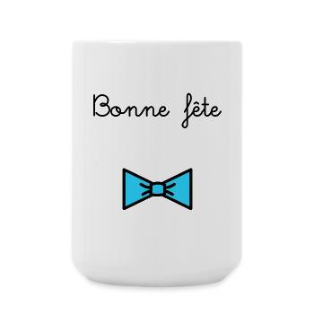 MAMAN. FÊTE DES MÈRES. COEUR. FÊTE. BONNE FÊTE - Grande tasse 440 ml - blanc - Devant