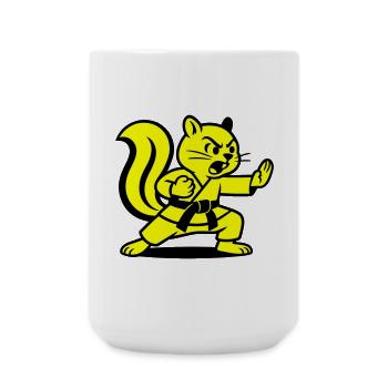 Karaté Écureuils ! - Grande tasse 440 ml - blanc - Devant