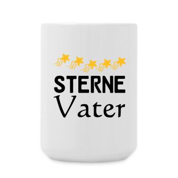 Sterne Vater Vatertag Familie Sprüche Geschenk - Große Tasse 440 ml - Weiß - Vorne