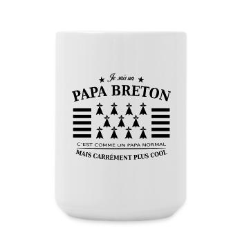 papa breton - Grande tasse 440 ml - blanc - Devant