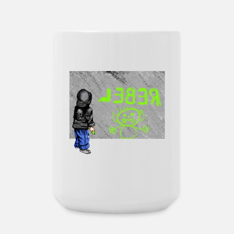 rebel - Large Mug 440 ml - white