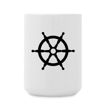steuerrad - Grande tasse 440 ml - blanc - Devant