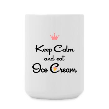 ice cream - Large Mug 440 ml - white - Front
