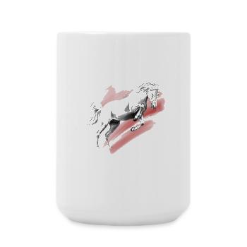 Horse - Large Mug 440 ml - white - Front