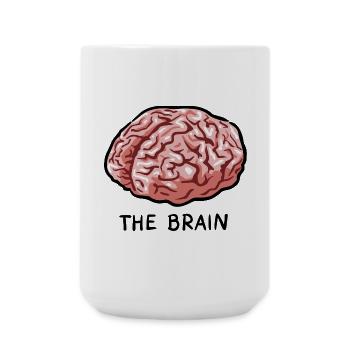 THE BRAIN - Große Tasse 440 ml - Weiß - Vorne