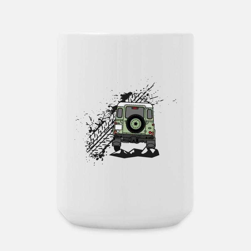 Defender Splash Rear - Grande tasse 440 ml - blanc