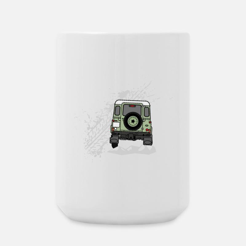 Defender Splash Rear - Grande tasse 440 ml - blanc