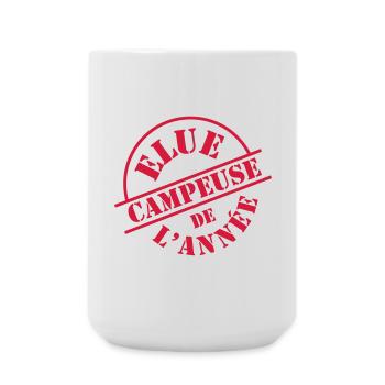 Elue Campeuse de l'année - Grande tasse 440 ml - blanc - Devant