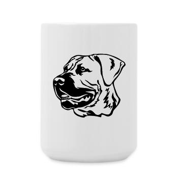 Boerboel Head - Large Mug 440 ml - white - Front