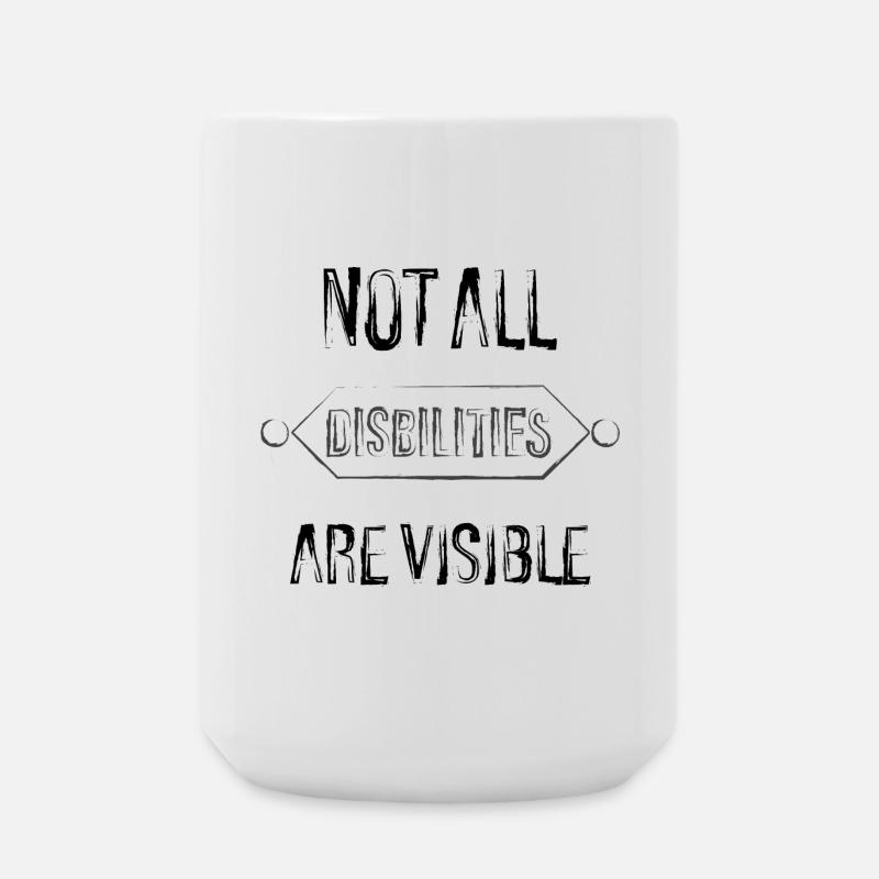 not all disabilities. - Large Mug 440 ml - white