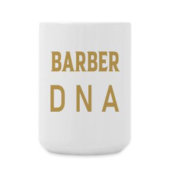 Barber DNA Design im Retro-Stil - Große Tasse 440 ml - Weiß - Vorne