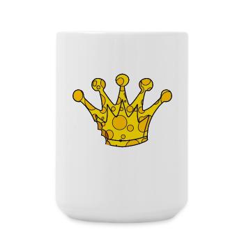Fromage symbole de la couronne - Grande tasse 440 ml - blanc - Devant