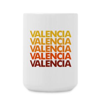 Pile de polices à gradient de Valencia - Grande tasse 440 ml - blanc - Devant