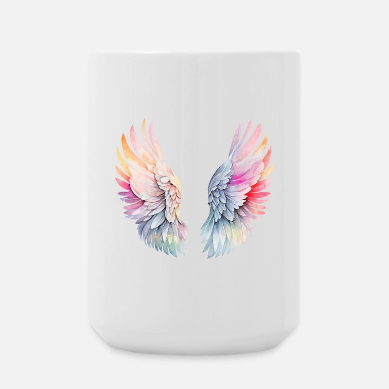 Angel s wings - Large Mug 440 ml - white