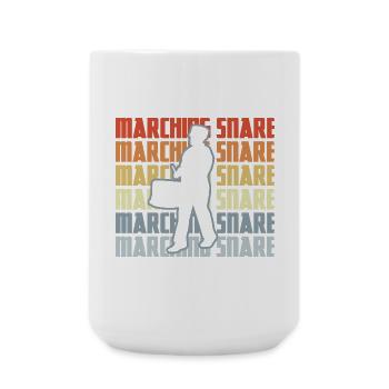 Tambour de marche vintage - Grande tasse 440 ml - blanc - Devant