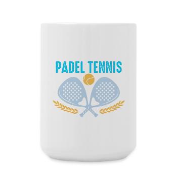 Padel Id Rather Be Playing Padel Tennis - Large Mug 440 ml - white - Front