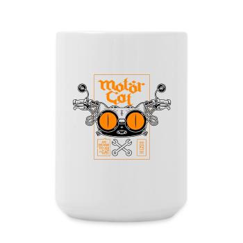 MOTORCAT 02 - Grande tasse 440 ml - blanc - Devant