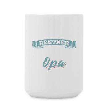 Ich bin kein Rentner ich bin Vollzeit Opa - Große Tasse 440 ml - Weiß - Vorne