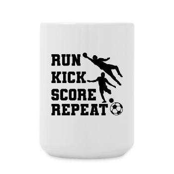 Motivation des joueurs de football - Grande tasse 440 ml - blanc - Devant