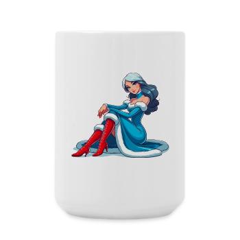 Ded Moroz Snegourotchka, Père Noël russe - Grande tasse 440 ml - blanc - Devant