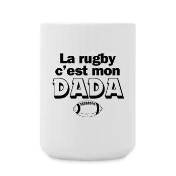 rugby, rugby humour, fan de rugby - Grande tasse 440 ml - blanc - Devant
