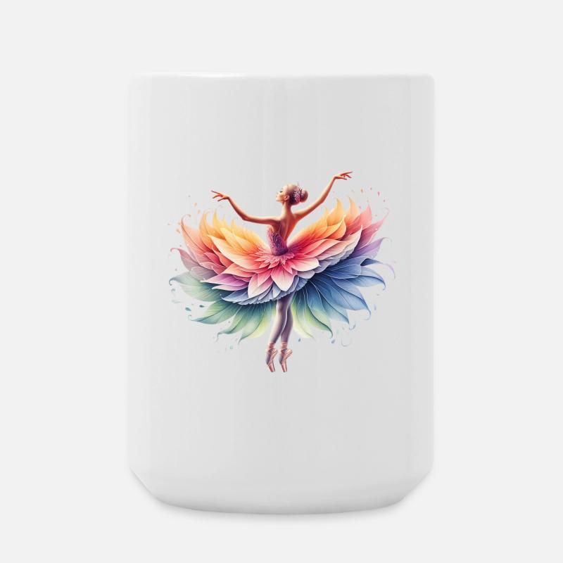 Danseuse de ballet avec tutu - Grande tasse 440 ml - blanc