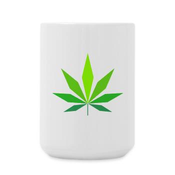 Cannabis - Große Tasse 440 ml - Weiß - Vorne