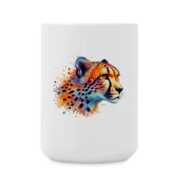 Cheetah - Large Mug 440 ml - white - Front