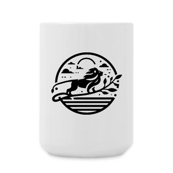 löwe 1 - Große Tasse 440 ml - Weiß - Vorne