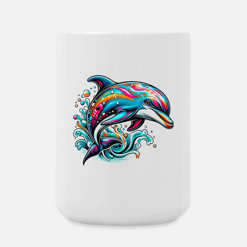 Dolphin - Large Mug 440 ml - white