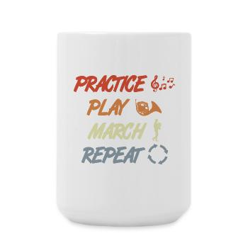 Motivation du cor français - Grande tasse 440 ml - blanc - Devant