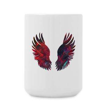 Luminescent Wings of Fire - Large Mug 440 ml - white - Front