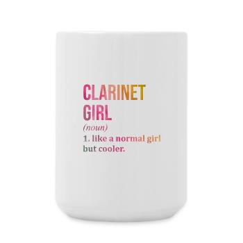 Clarinet - Large Mug 440 ml - white - Front