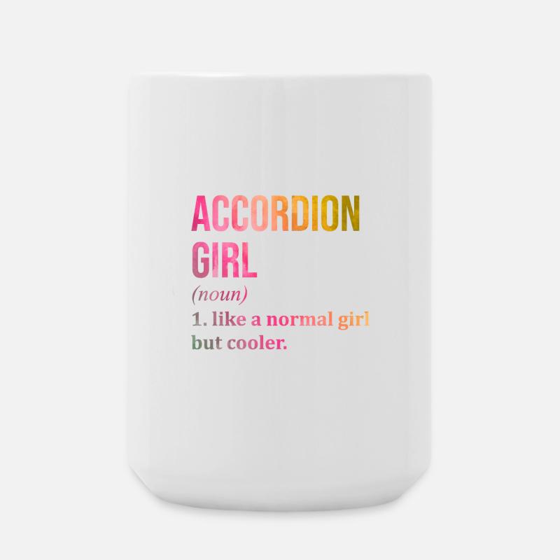 Accordion - Large Mug 440 ml - white