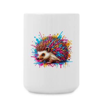 Hérisson - Grande tasse 440 ml - blanc - Devant